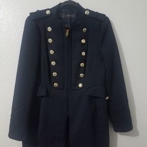 Zara Military Coat- Navy